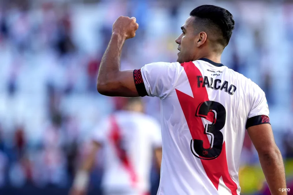 Falcao plays today for Rayo Vallecano in Spain