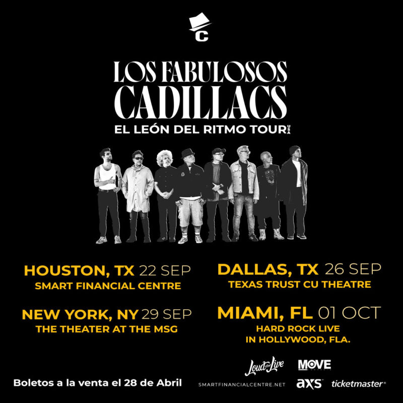 Los Fabulosos Cadillacs Announce Four New US Tour Dates Following