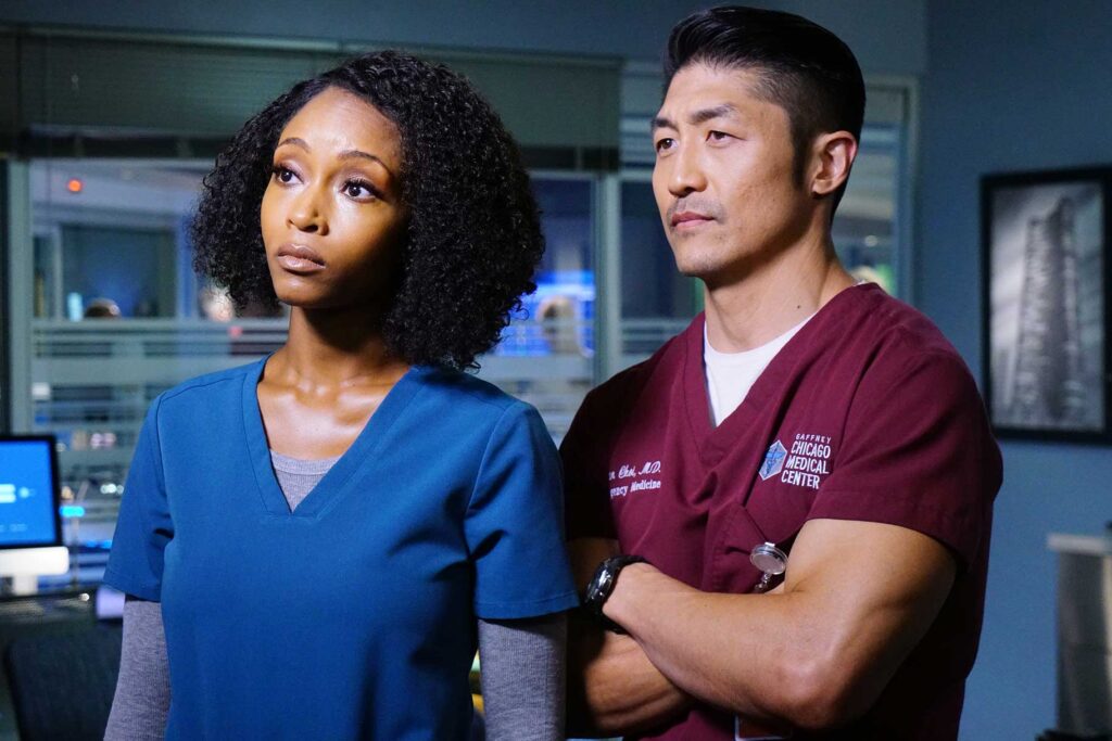 April Sexton and Ethan Choi in Chicago Med scene
