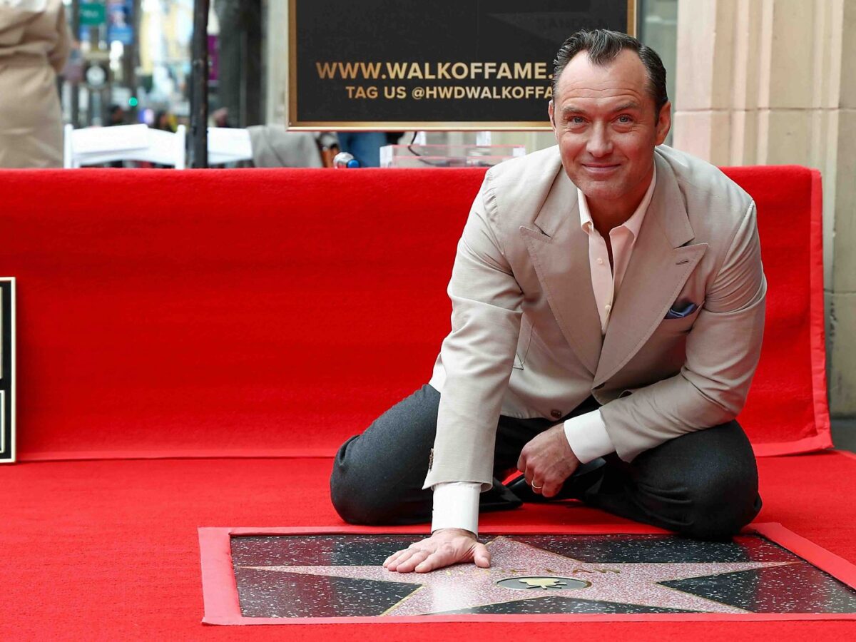 Jude Law Honored with Star on Hollywood Walk of Fame