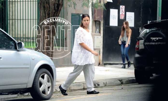 Juana Manuela Marroquin walking in Buenos Aires in 2015