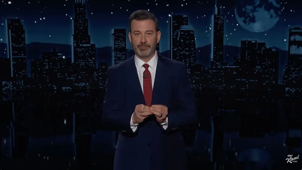 “The stock market’s down, consumer confidence is down, the dollar is down,” Jimmy Kimmel said on Tuesday. “The only things that are high are egg prices and Elon Musk.”