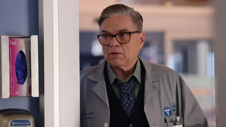 CHICAGO MED -- "Poster Child" Episode 1016 -- Pictured: Oliver Platt as Dr. Daniel Charles -- (Photo by: George Burns Jr/NBC)